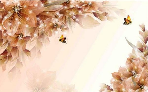 custom 3d p wall paper original fantasy fashion flower video wall wallpaper mural painting for living room