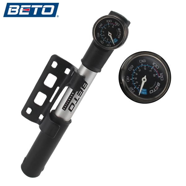 beto bicycle pump portable mini ultra-ligh aluminum alloy pump rotating tube with barometer mtb road bike pump 100psi for av/fv
beto bicycle pump portable mini ultra-ligh aluminum alloy pump rotating tube with barometer mtb road bike pump 100psi for av/fv
