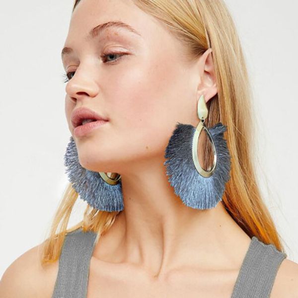 bohemia fan tassel earrings waterdrop vintage tassel dangles earring fashion jewelry fringe earrings for women, Golden
bohemia fan tassel earrings waterdrop vintage tassel dangles earring fashion jewelry fringe earrings for women, Golden