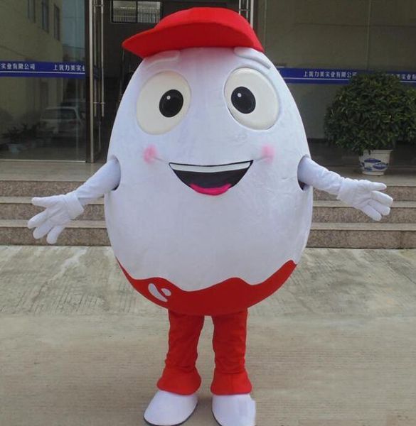 2018 happy white egg mascot costume suit for easter for sale, Red;yellow 
2018 happy white egg mascot costume suit for easter for sale, Red;yellow