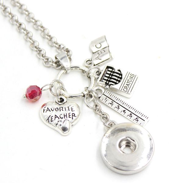 wholesale diy personalized gift snap jewelry favorite teacher necklace ruler book snap necklace for teachers gift, Silver
wholesale diy personalized gift snap jewelry favorite teacher necklace ruler book snap necklace for teachers gift, Silver