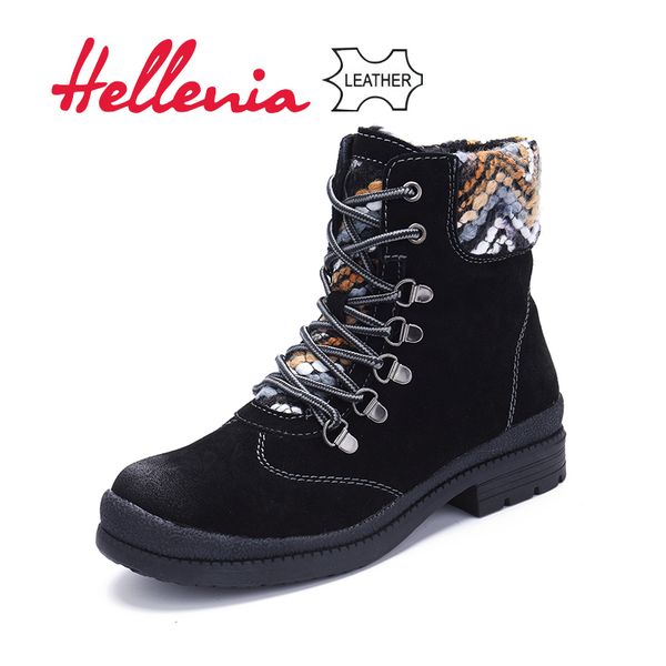 hellenia 2018 winter women boots ladies shoes cow suede leather ankle boot warm art -fur lining soft comfortable shoes boots, Black
hellenia 2018 winter women boots ladies shoes cow suede leather ankle boot warm art -fur lining soft comfortable shoes boots, Black