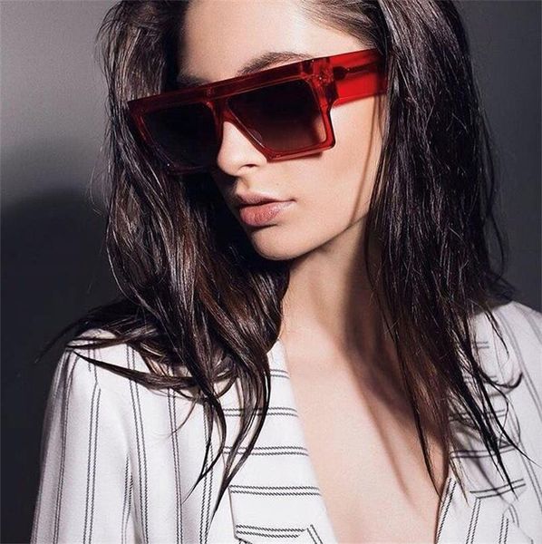 2018 fashion sunglasses women flat style brand design vintage sun glasses female big frame shades for men trending products, White;black
2018 fashion sunglasses women flat style brand design vintage sun glasses female big frame shades for men trending products, White;black