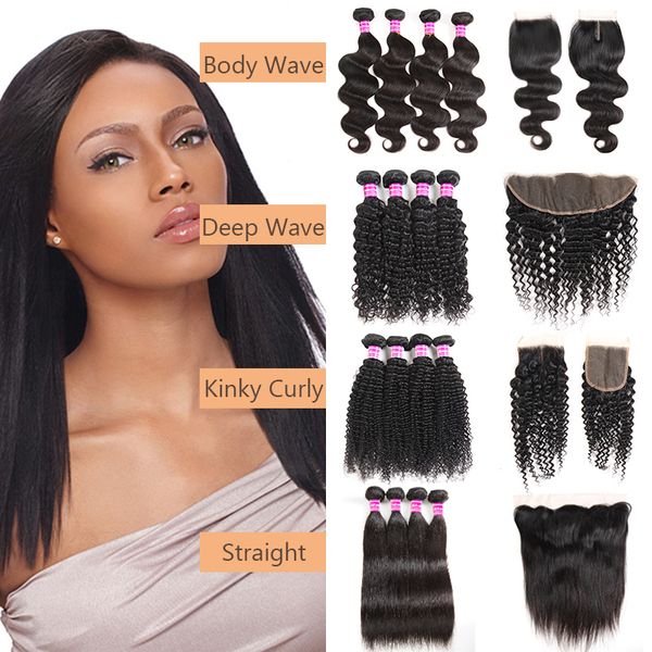 straight brazilian virgin hair bundles with closure body wave human hair weaves deep wave bundles with frontal hair extensions ing, Black
straight brazilian virgin hair bundles with closure body wave human hair weaves deep wave bundles with frontal hair extensions ing, Black