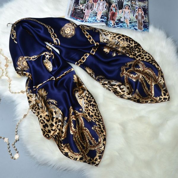 leopard print large square silk scarf shawl luxury hand rolled edges women ladies fashion 100% silk scarfs wraps gifts 106x106cm, Blue;gray
leopard print large square silk scarf shawl luxury hand rolled edges women ladies fashion 100% silk scarfs wraps gifts 106x106cm, Blue;gray
