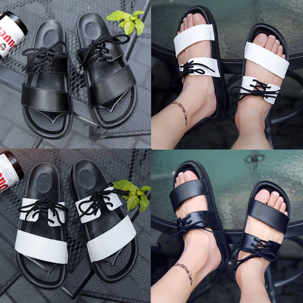 europe famous designer men sandals shoes leather flat sandals non-slip summer women white black lace-up flip flops slippers
europe famous designer men sandals shoes leather flat sandals non-slip summer women white black lace-up flip flops slippers