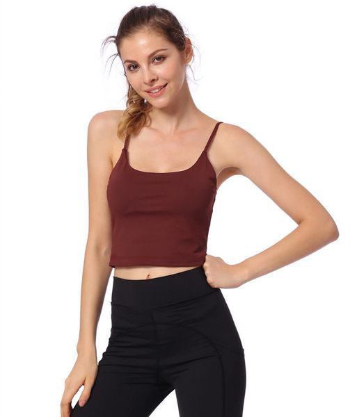 summer 2018 new yoga sport vest women's fitness dance halter bra strap bra strap vest, White;black
summer 2018 new yoga sport vest women's fitness dance halter bra strap bra strap vest, White;black