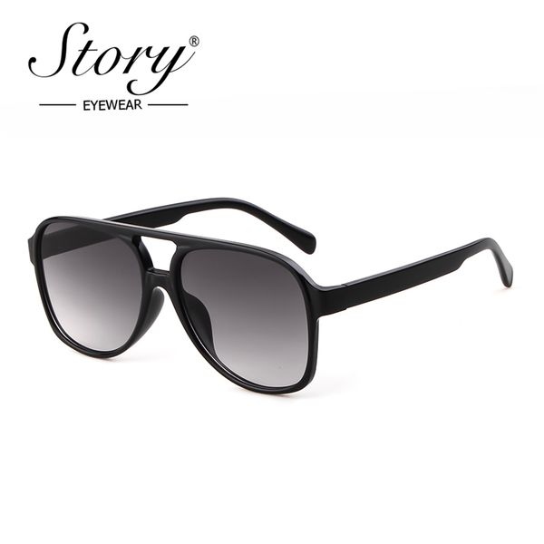 story fashion double bridge pilot sunglasses women men 2019 brand designer black classic personality vintage eye glasses s40032n, White;black
story fashion double bridge pilot sunglasses women men 2019 brand designer black classic personality vintage eye glasses s40032n, White;black