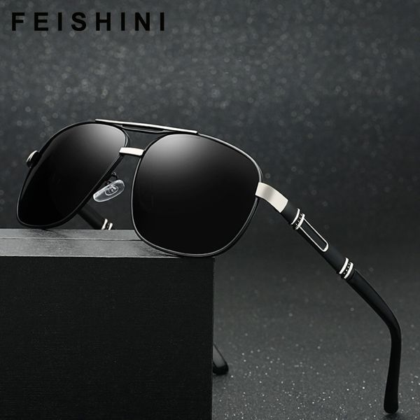 feishini original brand design driver man sunglass vintage uv protection elegant metal shield sunglasses men polarized c, White;black
feishini original brand design driver man sunglass vintage uv protection elegant metal shield sunglasses men polarized c, White;black