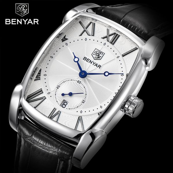 benyar men's watch date 30m waterproof clock male casual quartz watches men wrist sport watch erkek kol saati, Slivery;brown
benyar men's watch date 30m waterproof clock male casual quartz watches men wrist sport watch erkek kol saati, Slivery;brown