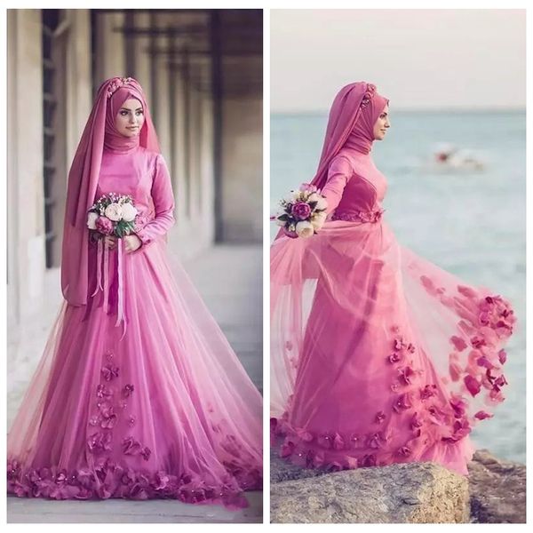 2019 vintage high neck muslim formal wedding dresses long sleeves 3d floral beaded dubai arabic women bridal gowns custom vestidos de mariee, White
2019 vintage high neck muslim formal wedding dresses long sleeves 3d floral beaded dubai arabic women bridal gowns custom vestidos de mariee, White