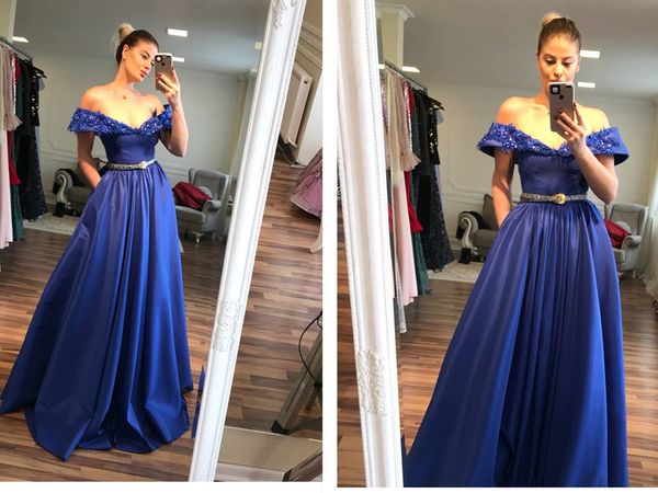 a line royal blue satin long prom dresses online evening wear bridesmaid dresses 2018 elegant sweet 16 dresses with belt, Black
a line royal blue satin long prom dresses online evening wear bridesmaid dresses 2018 elegant sweet 16 dresses with belt, Black