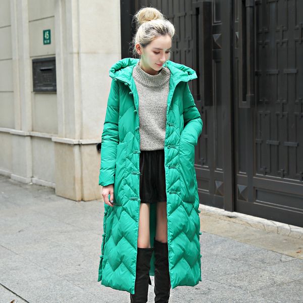 down jacket female long section 2018 winter new over the knee thick warm duck down jacket large size, Black
down jacket female long section 2018 winter new over the knee thick warm duck down jacket large size, Black