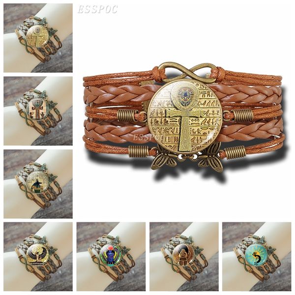 2021 tennis egyptian bracelet vintage ancient egypt anubis scarab goddess retro brown multilayer leather for men women, Golden;silver
2021 tennis egyptian bracelet vintage ancient egypt anubis scarab goddess retro brown multilayer leather for men women, Golden;silver