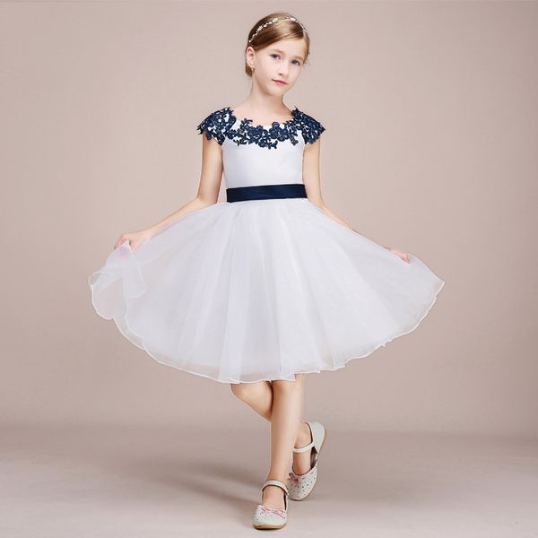 sweet white/blue organza applique knee flower girl dresses girls' pageant dresses holidays dresses birthday skirt custom size 2-14 df62
sweet white/blue organza applique knee flower girl dresses girls' pageant dresses holidays dresses birthday skirt custom size 2-14 df62