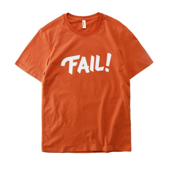 Fail Printing T-shirt Men Women Couple Dress Hip Hop Loose T-shirt Summer Short Sleeve Tee Men Casual T-shirt
Fail Printing T-shirt Men Women Couple Dress Hip Hop Loose T-shirt Summer Short Sleeve Tee Men Casual T-shirt