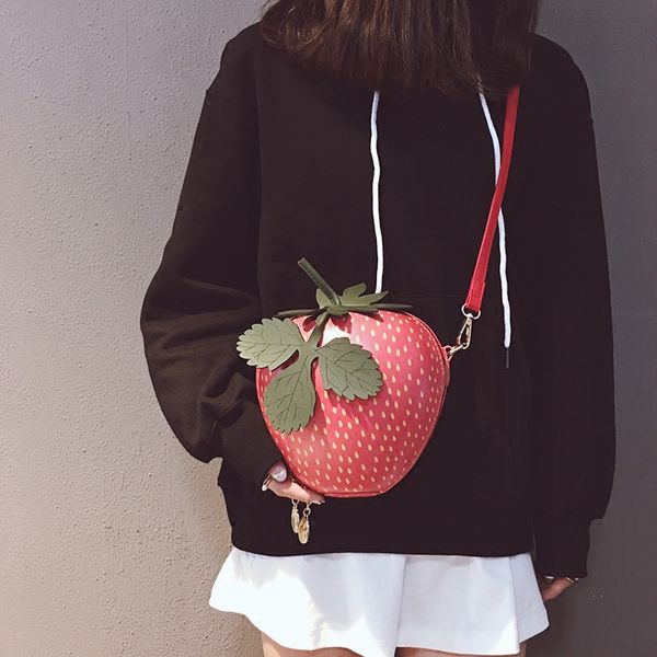 cute punk panelled strawberry shoulder bag fashion beauty pu leather messenger bag leaves decorated birthday gift 2018
cute punk panelled strawberry shoulder bag fashion beauty pu leather messenger bag leaves decorated birthday gift 2018