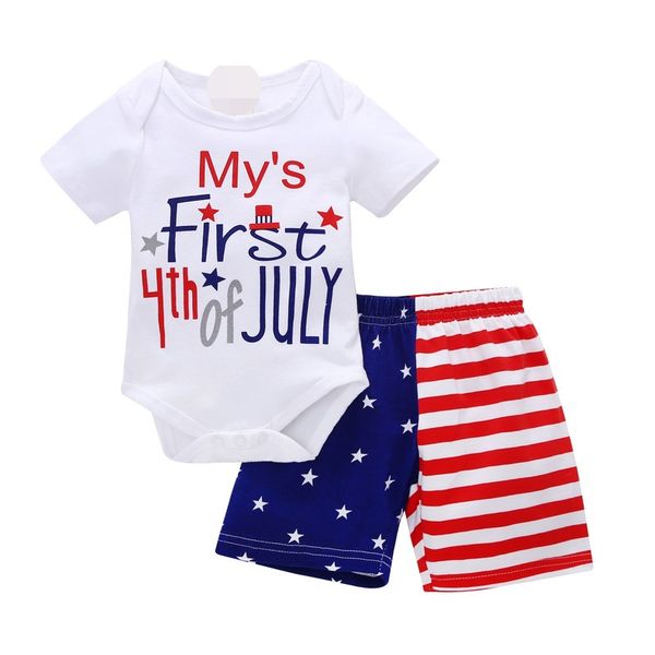 baby 2-pieces sets gift romper shorts my first 4th of july american independence day printed summer outfit kids clothing, White
baby 2-pieces sets gift romper shorts my first 4th of july american independence day printed summer outfit kids clothing, White