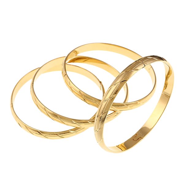7mm 4pcs dubai gold bangle jewelry for women men gold color ethiopian jewelry african bangles bracelets jewelry, White
7mm 4pcs dubai gold bangle jewelry for women men gold color ethiopian jewelry african bangles bracelets jewelry, White
