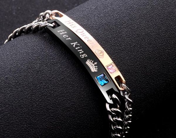 3pc sale new drop shipping unique gift for lover "his queen""her king " couple bracelets stainless steel bracelets for w, Golden;silver
3pc sale new drop shipping unique gift for lover "his queen""her king " couple bracelets stainless steel bracelets for w, Golden;silver