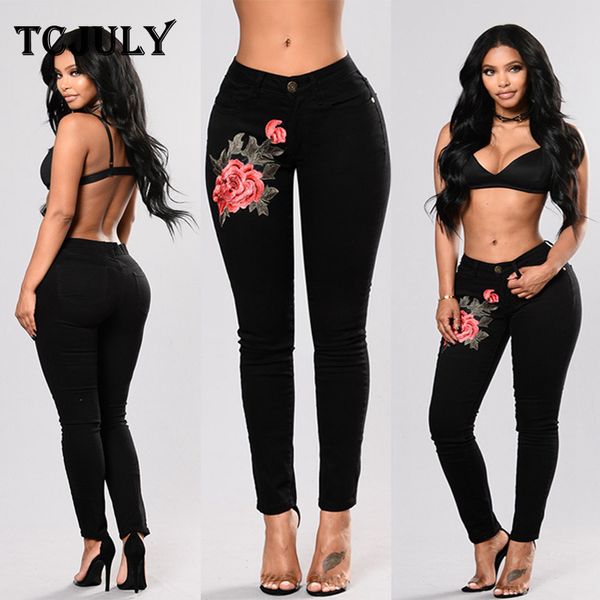 tcjuly vintage black jeans for women fashion rose flowers embroiderd denim pants skinny stretch push up slim casual ladies jeans, Blue
tcjuly vintage black jeans for women fashion rose flowers embroiderd denim pants skinny stretch push up slim casual ladies jeans, Blue