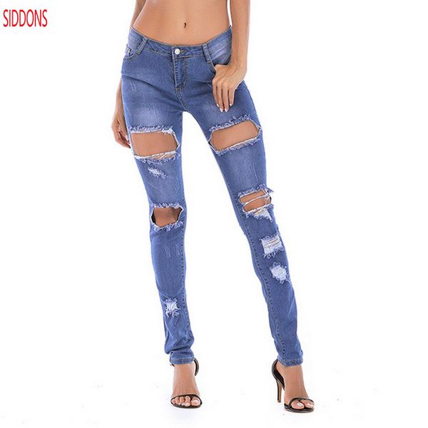 2018 new autumn & winter stretch hole skinny ripped jeans for women high waist jeans woman all match jean femme denim pants, Blue
2018 new autumn & winter stretch hole skinny ripped jeans for women high waist jeans woman all match jean femme denim pants, Blue