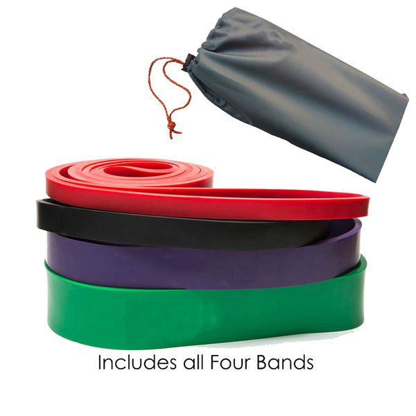 new set of 4 natural latex athletic rubber resistance bands set gym expander power lifting pull up strengthen muscles
new set of 4 natural latex athletic rubber resistance bands set gym expander power lifting pull up strengthen muscles