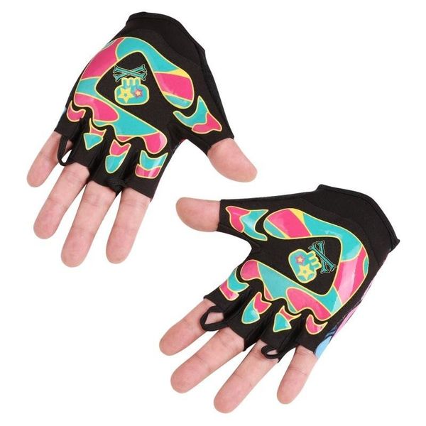 2019 new riding gloves short fingers half finger gloves riding dead airplane fitness gloves burst pattern, Black
2019 new riding gloves short fingers half finger gloves riding dead airplane fitness gloves burst pattern, Black