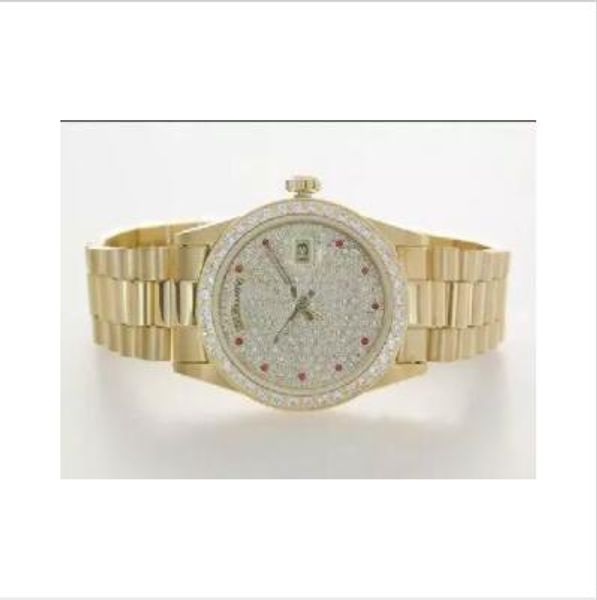 18k gold stainless strap watches men luxury president day date wristwatches automatic full diamond bezel mens watches 36mm, Slivery;brown
18k gold stainless strap watches men luxury president day date wristwatches automatic full diamond bezel mens watches 36mm, Slivery;brown
