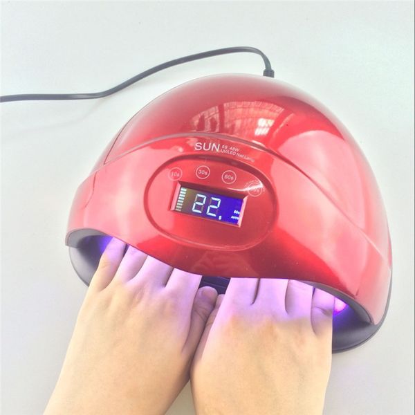sun 5 led uv light auto sensor nail dryer daul hands 48w nail lamp for all gel polish painless detachable base tools
sun 5 led uv light auto sensor nail dryer daul hands 48w nail lamp for all gel polish painless detachable base tools