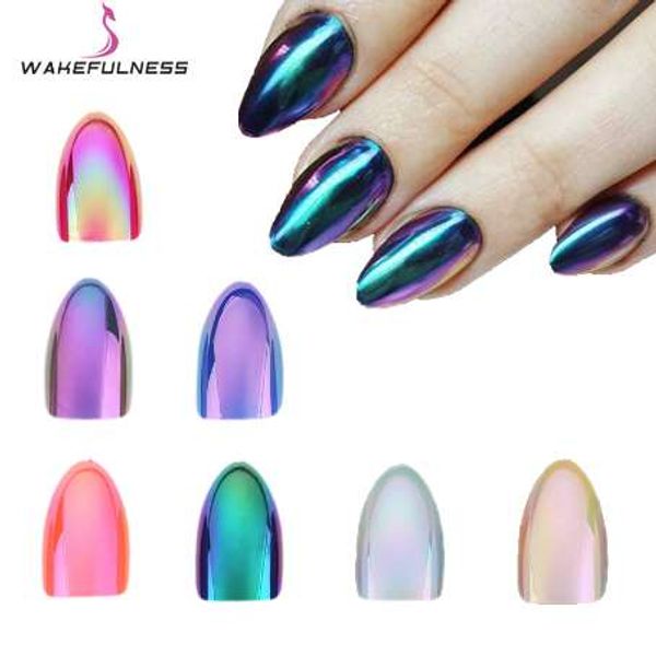 wakefulness 12pcs holographic stiletto false nails tips mirror chrome pigment effect uv gel fake nail art tools, Red;gold
wakefulness 12pcs holographic stiletto false nails tips mirror chrome pigment effect uv gel fake nail art tools, Red;gold
