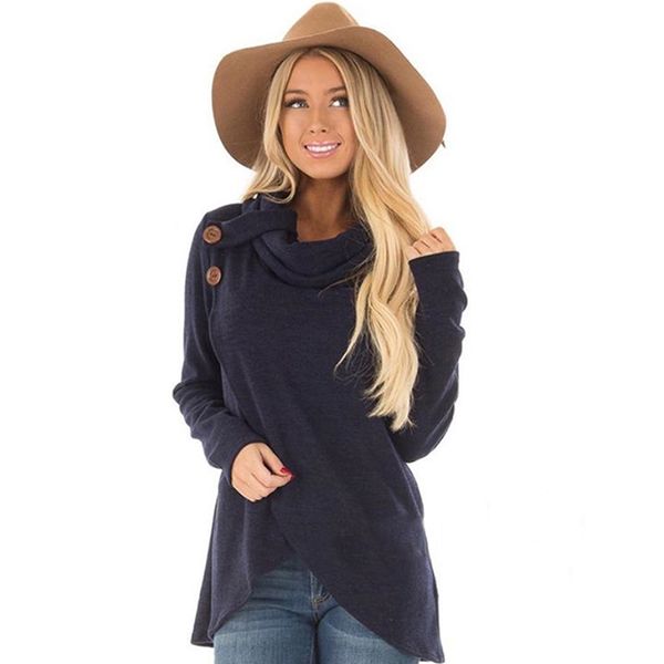 female hoodies sweatshirt autumn winter long sleeve button pullovers turtleneck women harajuku streetwear sudadera mujer, Black
female hoodies sweatshirt autumn winter long sleeve button pullovers turtleneck women harajuku streetwear sudadera mujer, Black