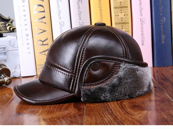 men new earmuffs male faux thicken warmer baseball caps winter cowhide fur genuine flat hats real leather gorras swrnu, White;black
men new earmuffs male faux thicken warmer baseball caps winter cowhide fur genuine flat hats real leather gorras swrnu, White;black