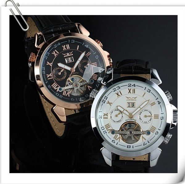 jaragar watch new style watches multiple colors mechanical auto date tourbillon mens wrist watch jr01, Slivery;brown
jaragar watch new style watches multiple colors mechanical auto date tourbillon mens wrist watch jr01, Slivery;brown