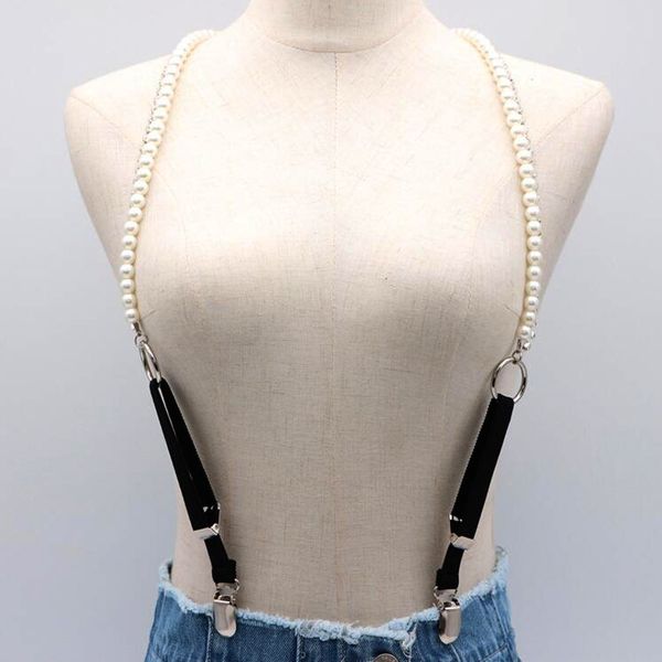 new fashion suspenders women pearl leather suspenders male adjustable 3 metal clip belt strap sexy, Black;brown
new fashion suspenders women pearl leather suspenders male adjustable 3 metal clip belt strap sexy, Black;brown
