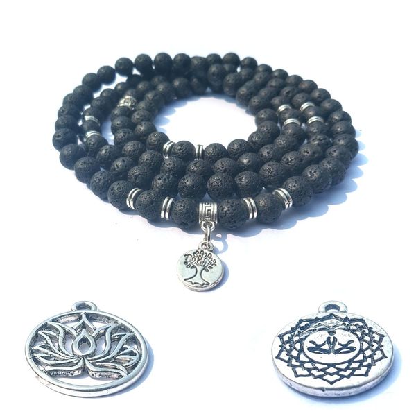 6 styles 8mm 108 mala prayer bracelet tree of life natural stone amazonite lava beaded bracelets jewelry, Black
6 styles 8mm 108 mala prayer bracelet tree of life natural stone amazonite lava beaded bracelets jewelry, Black