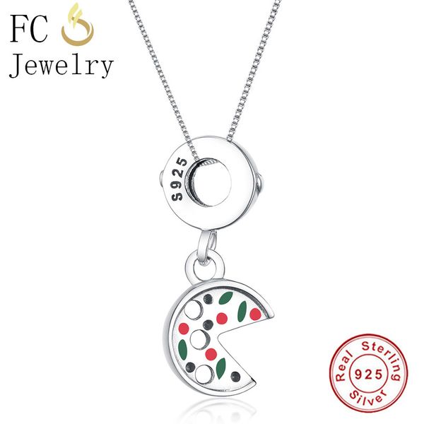fc jewelry 925 sterling silver cartoon fast pizza red green enamel pendant necklace for women girl trinket gift choker 2018
fc jewelry 925 sterling silver cartoon fast pizza red green enamel pendant necklace for women girl trinket gift choker 2018