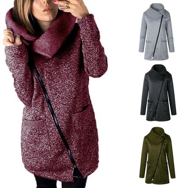 women autumn winter warm long cardigan sweater jackets ladies side zipper knitted outerwear coat s18101203, Black;brown
women autumn winter warm long cardigan sweater jackets ladies side zipper knitted outerwear coat s18101203, Black;brown