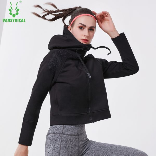 women's running jackets embroidery yoga clothes fitness gym training hoodies female autumn winter workout sportswear vansydical, Black;red
women's running jackets embroidery yoga clothes fitness gym training hoodies female autumn winter workout sportswear vansydical, Black;red
