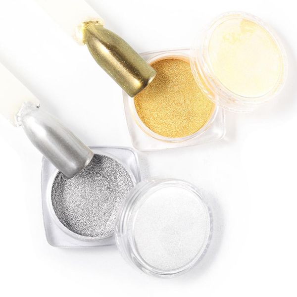 1pcs nail mirror effect powder polishing gold silver nail art glitter powder manicure decoration pigment sequins nails, Silver;gold
1pcs nail mirror effect powder polishing gold silver nail art glitter powder manicure decoration pigment sequins nails, Silver;gold