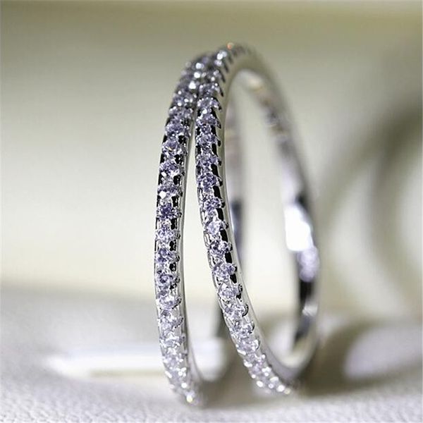 real women match band fashion 925 sterling silver rings full round diamonique cz engagement wedding ring for women gift 1pcs, Slivery;golden
real women match band fashion 925 sterling silver rings full round diamonique cz engagement wedding ring for women gift 1pcs, Slivery;golden