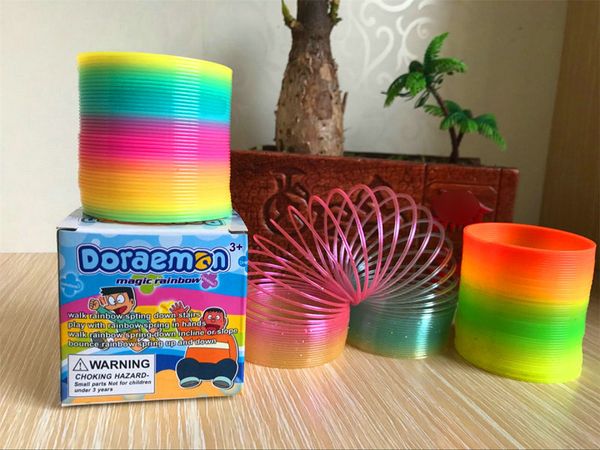 Fashion Rainbow circle Colorful Rainbow Plastic Magic Slinky Kids Children Classic Development Educational Toy Christmas Gifts DHL 40pcs
Fashion Rainbow circle Colorful Rainbow Plastic Magic Slinky Kids Children Classic Development Educational Toy Christmas Gifts DHL 40pcs