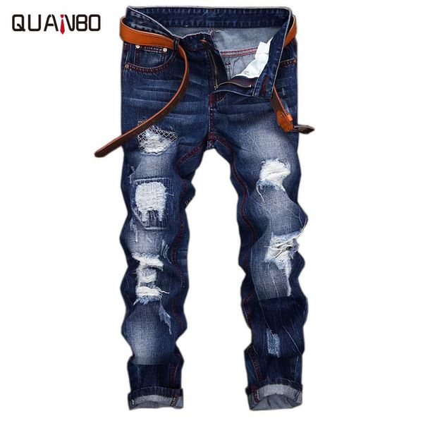 2018 men jeans design fashion biker hole jeans slim straight ripped blue brand casual mens trouserspius size 28-42
2018 men jeans design fashion biker hole jeans slim straight ripped blue brand casual mens trouserspius size 28-42
