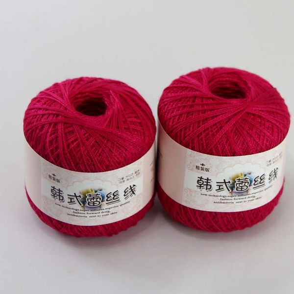 sale 2ballsx50g soft cotton yarn thread crochet lace sweaters knitting crocheted 16117-2 rose red, Black;white
sale 2ballsx50g soft cotton yarn thread crochet lace sweaters knitting crocheted 16117-2 rose red, Black;white