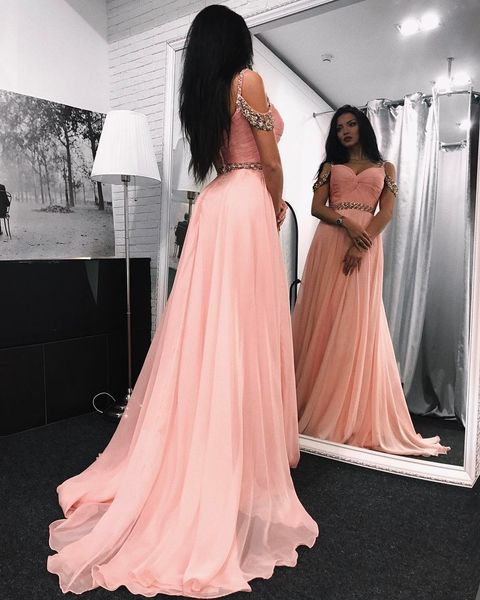 elegant cold-shoulder long prom dress with beads,chiffon evening gowns, v-neck pleated pink formal party dress for women, Red
elegant cold-shoulder long prom dress with beads,chiffon evening gowns, v-neck pleated pink formal party dress for women, Red