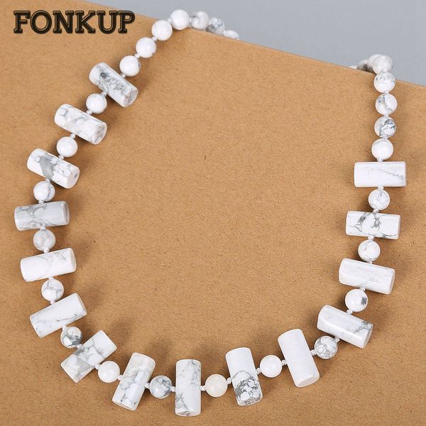 fonkup natural magnesite necklace white pendant women jewellery hyperbole men ornaments geometric cylinder bead chain tribal bag, Silver
fonkup natural magnesite necklace white pendant women jewellery hyperbole men ornaments geometric cylinder bead chain tribal bag, Silver