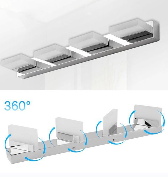 360° rotate bathroom lamp acrylic led light mirror front stainless steel wall light
360° rotate bathroom lamp acrylic led light mirror front stainless steel wall light
