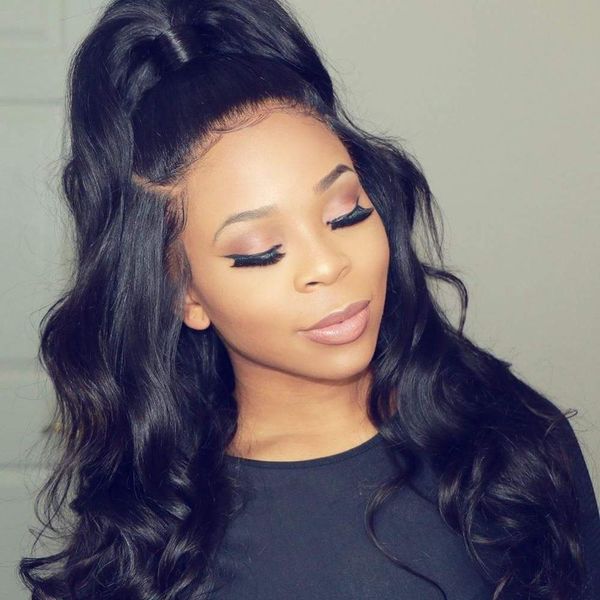 160g high body wavy ponytail hair messy virigin brazilian extension ponytails clip in sleek wavy drawstring ponytail long hair 1b, Black
160g high body wavy ponytail hair messy virigin brazilian extension ponytails clip in sleek wavy drawstring ponytail long hair 1b, Black