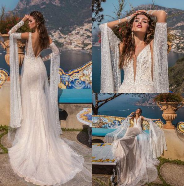 la petra 2019 кружева русалка свадебные платья v шеи спинки свадебные платья рукава развертки поезд robe de mariée abiti da sposa, White
la petra 2019 кружева русалка свадебные платья v шеи спинки свадебные платья рукава развертки поезд robe de mariée abiti da sposa, White