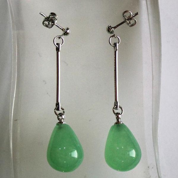 wholesale simple and beautiful 12*16mm light green jades stud earring, Golden;silver
wholesale simple and beautiful 12*16mm light green jades stud earring, Golden;silver